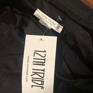 12th Tribe Norma Black Strapless Under Dress